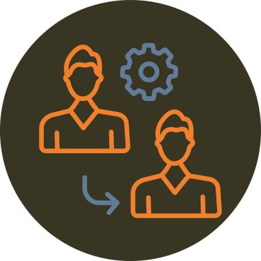 İş simgesinin vektör illüstrasyonu