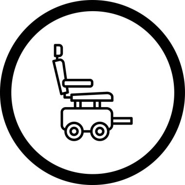 Modern ambulans simgesinin vektör çizimi