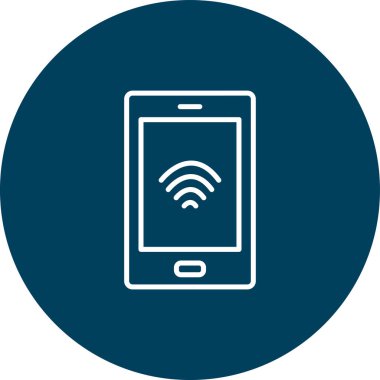 Moda biçimi izole edilmiş arkaplanda wifi simgesi