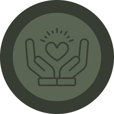 Tek bir izole simgenin vektör illüstrasyonu