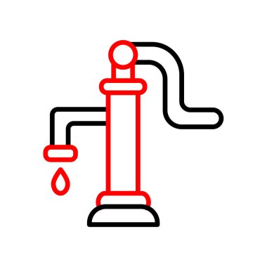 Musluk simgesi vektör çizimi çizimi