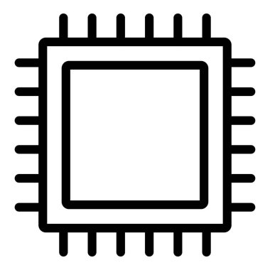 CPU kutsal kişilerin resmi, vektör çizim