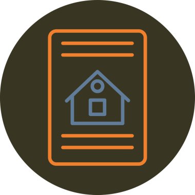 ev simgesi, vektör illüstrasyon tasarımı