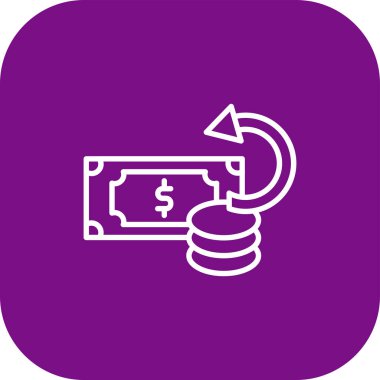 Dolar çizgisi simgesi, dolar ve dolar içeren dolar paraları