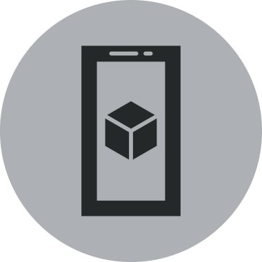 Akıllı telefon simgesinin vektör illüstrasyonu