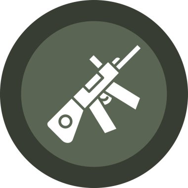 askeri simge, vektör illüstrasyonu