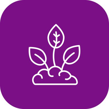 Eşsiz Yaprak Vektör Satır Simgesi