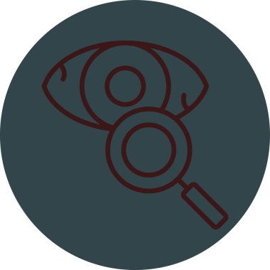 Göz. Web simgesi basit illüstrasyon