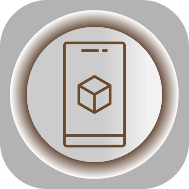 Cep telefonu simgesinin vektör illüstrasyonu