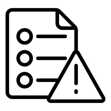 dosya vektörü ince çizgi simgesi