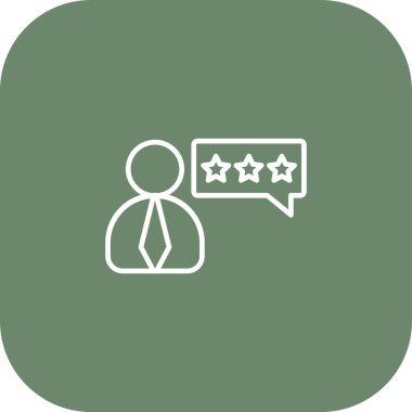 Müşteri geribildirim simgesi vektör illüstrasyonu