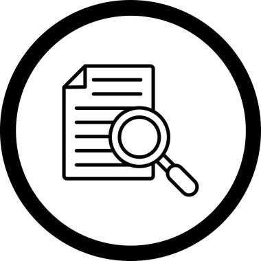 Büyüteç simgesini vektör çizim