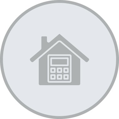 ev vektör çemberi simgesi tasarımı, ana çizgi sembolü