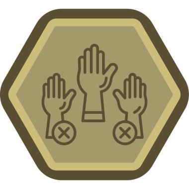 Dur işareti yok. vektör illüstrasyonu