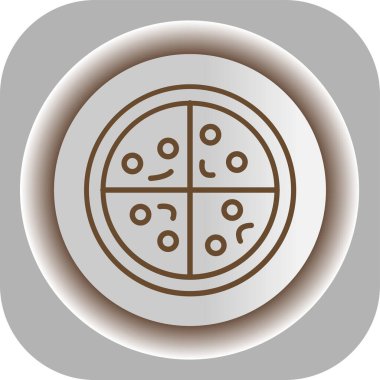 pizza dilimi vektör simgesi