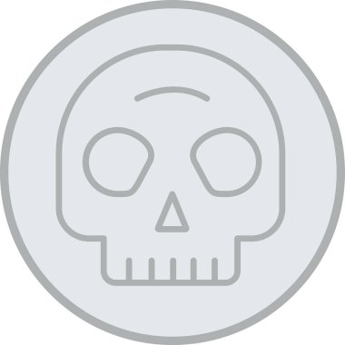 Kurukafa simgesi vektör illüstrasyonu