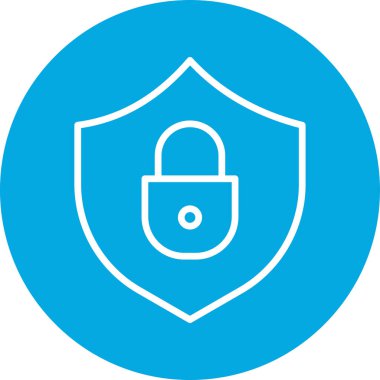 vektör koruma simgesi, basit illüstrasyon