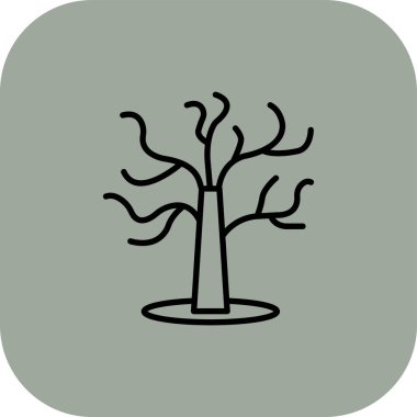 ağaç vektör illüstrasyonu, simge