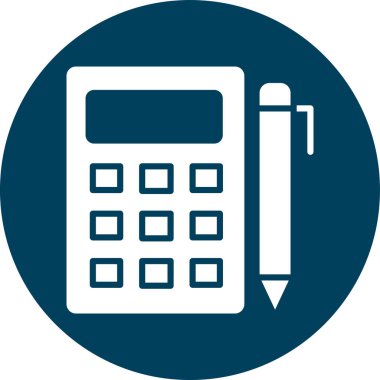 Muhasebe. Web simgesi basit tasarım