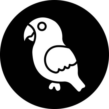 papağan web simgesi illüstrasyonu