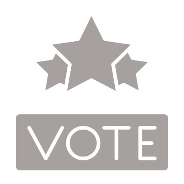 Oylayın. Web simgesi basit tasarım