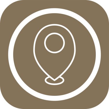 Harita iğnesi. Basit tasarım