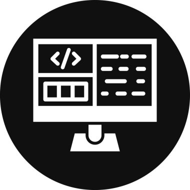 Web tasarımı glyph düz ikon vektör çizimi