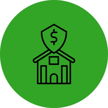 Emlak simgesi vektör illüstrasyonu