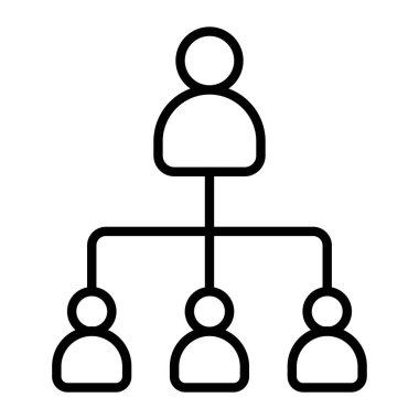 ağ paylaşım vektör çizgisi simgesi