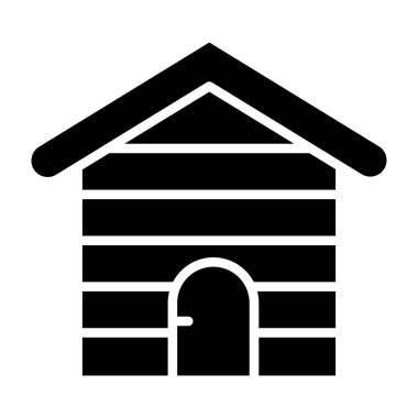 Shed web simgesi, vektör illüstrasyonu