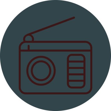 radyo simgesi vektör illüstrasyonu