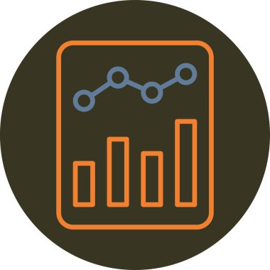 Analizler. Web simgesi basit illüstrasyon