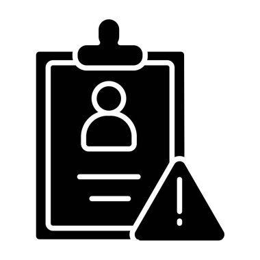 Uyarı simgesi, dış hat vektör işareti, sembol tasarımı, izole edilmiş