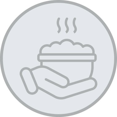 yiyecek simgesi, illüstrasyon, beyaz arkaplan üzerindeki vektör