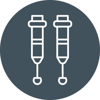 test tüpleri simge vektör illüstrasyonu