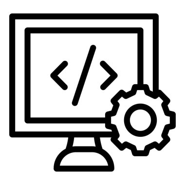 bilgisayar simgesi vektör illüstrasyonu