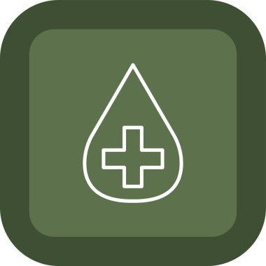 Kan damlasının vektör resimleme simgesi