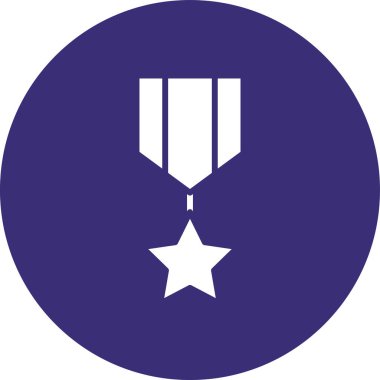 Madalya ikon vektör illüstrasyonu