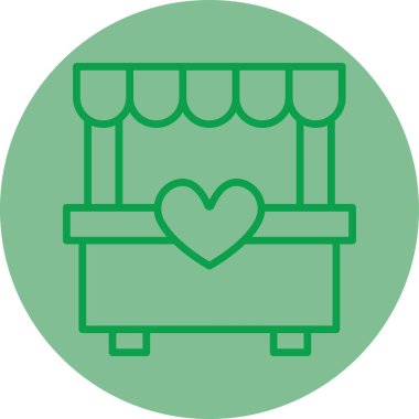 kanepe ikonu vektör illüstrasyonu