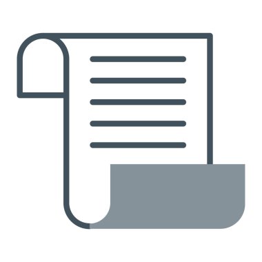 belge simgesi vektör illüstrasyonu