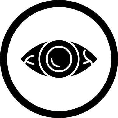 Göz simgesi vektör illüstrasyonu