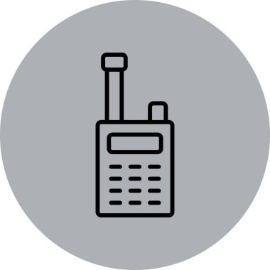 Walkie talkie simgesinin vektör çizimi