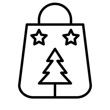 Noel çantası simgesi, taslak biçimi