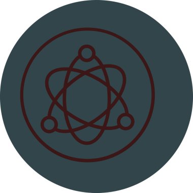 atom simgesi vektör illüstrasyonu