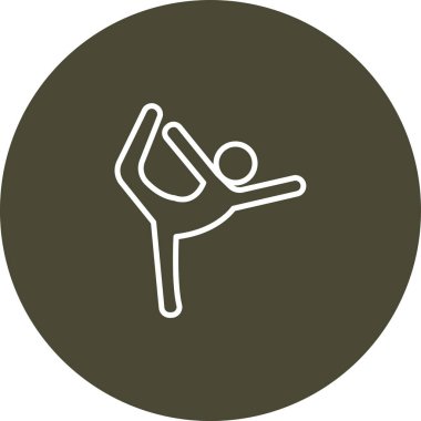 yoga simgesi, vektör illüstrasyonu