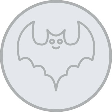 yarasa simgesi vektör illüstrasyonu