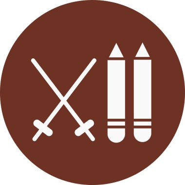 Askeri simgenin vektör illüstrasyonu