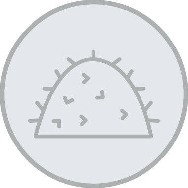 Bir turtanın vektör illüstrasyon simgesi