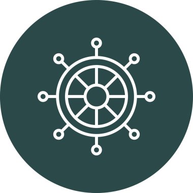 Direksiyon. Web simgesi basit illüstrasyon