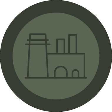 Kişisel ve ticari kullanım için fabrika vektör simgesi simgesi vektör çizimi..